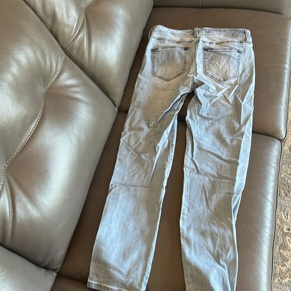 Liverpool Jeans vintage Summer weight Stretch Dark Frayed Side seam Grommets 6 - Picture 4 of 10